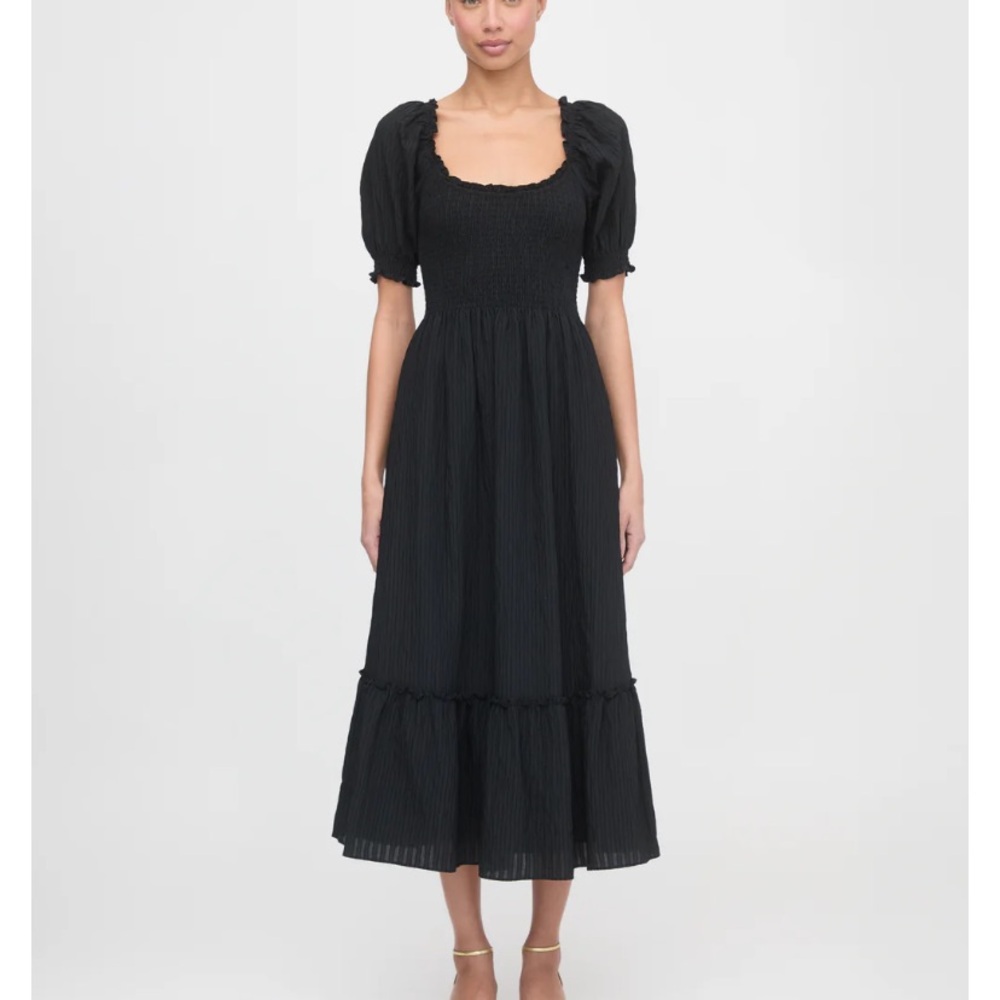 Hill House Black Louisa Nap Midi Dress